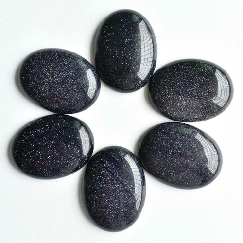 12 teile/los mode verschiedene naturstein gemischten Oval CAB perlen 30x40mm für DIY schmuck zubehör-blau sand stein von HDJSDB