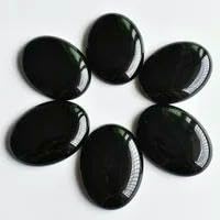 12 teile/los mode verschiedene naturstein gemischten Oval CAB perlen 30x40mm für DIY schmuck zubehör-schwarz onyx von HDJSDB