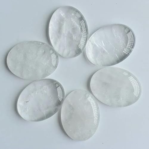 12 teile/los mode verschiedene naturstein gemischten Oval CAB perlen 30x40mm für DIY schmuck zubehör-weiß kristall von HDJSDB