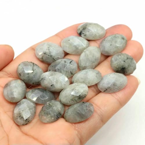 13 x 18 mm ovale Perlen mit flacher Rückseite, natürliche facettierte Steine, Kristall-Kamee-Abstandshalter für die Schmuckherstellung, DIY-Anhänger, Halsket 13 x 18 mm ovale Perlen mit flacher Rückseite, natürliche facettierte Steine, Kristall-Kamee-Abstandshalter für die Schmuckherstellung, DIY-Anhänger, Halsket von HDJSDB