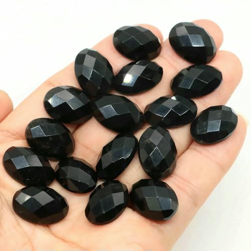 13 x 18 mm ovale Perlen mit flacher Rückseite, natürliche facettierte Steine, Kristall-Kamee-Abstandshalter für die Schmuckherstellung, DIY-Anhänger, Halsket 13 x 18 mm ovale Perlen mit flacher Rückseite, natürliche facettierte Steine, Kristall-Kamee-Abstandshalter für die Schmuckherstellung, DIY-Anhänger, Halsket von HDJSDB