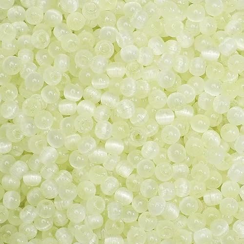 150 Stück 4,0 mm bunte Glasperlen, rund, Katzenauge, lose Abstandsperlen, DIY-Armband, Halskette, Handykette, Schmuckherstellungsmaterialien – Hellgelb – 4,0 mm 150 Stück 4,0 mm bunte Glasperlen, rund, Katzenauge, lose Abstandsperlen, DIY-Armband, Halskette, Handykette, Schmuckherstellungsmaterialien – Hellgelb – 4,0 mm von HDJSDB