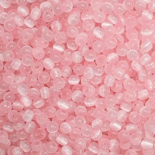 150 Stück 4,0 mm bunte Glasperlen, runde Katzenaugen-Abstandshalter, lose Perlen, DIY-Armband, Halskette, Handykette, Schmuckherstellungsmaterialien, Pink, 4 150 Stück 4,0 mm bunte Glasperlen, runde Katzenaugen-Abstandshalter, lose Perlen, DIY-Armband, Halskette, Handykette, Schmuckherstellungsmaterialien, Pink, 4 von HDJSDB