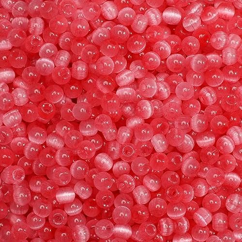 150 Stück 4,0 mm bunte Glasperlen, runde Katzenaugen-Abstandshalter, lose Perlen, DIY-Armband, Halskette, Handykette, Schmuckherstellungsmaterialien, Rot, 4,0 mm 150 Stück 4,0 mm bunte Glasperlen, runde Katzenaugen-Abstandshalter, lose Perlen, DIY-Armband, Halskette, Handykette, Schmuckherstellungsmaterialien, Rot, 4,0 mm von HDJSDB