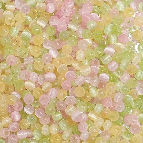 150 Stück 4,0 mm bunte Glasperlen, runde Katzenaugen-Abstandshalter, lose Perlen, DIY-Armband, Halskette, Handykette, Schmuckherstellungsmaterialien, gemischte Farbe, 6–4,0 mm 150 Stück 4,0 mm bunte Glasperlen, runde Katzenaugen-Abstandshalter, lose Perlen, DIY-Armband, Halskette, Handykette, Schmuckherstellungsmaterialien, gemischte Farbe, 6–4,0 mm von HDJSDB