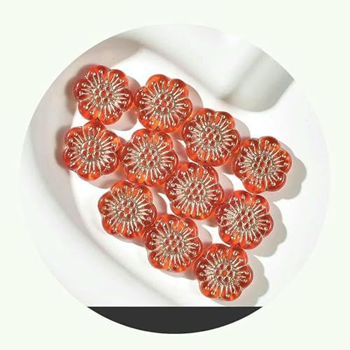 18mm Böhmische Glasperlen Blume Marke Heißprägung Blüte DIY handgemachte Perlen Schmuck Zubehör Pflaumenblüte lose Perlen-03-5Stk 18mm Böhmische Glasperlen Blume Marke Heißprägung Blüte DIY handgemachte Perlen Schmuck Zubehör Pflaumenblüte lose Perlen-03-5Stk von HDJSDB