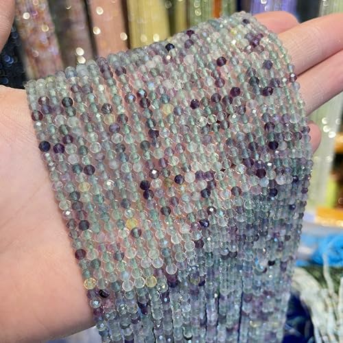 2/3/4,0 mm natürlicher Amethyst, Tigerauge, Granat, Mini-Loseperle, DIY-Armband und Halskette für Herren und Damen, Schmuck-Fluorit-4,0 mm 2/3/4,0 mm natürlicher Amethyst, Tigerauge, Granat, Mini-Loseperle, DIY-Armband und Halskette für Herren und Damen, Schmuck-Fluorit-4,0 mm von HDJSDB