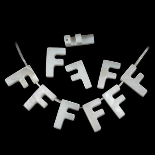 2/5/10 Stück natürliche weiße Buchstaben-Muschelperlen Perlmutt lose Perlen Halskette Armband Charms Zubehör für die Schmuckherstellung-F-5 Stück 2/5/10 Stück natürliche weiße Buchstaben-Muschelperlen Perlmutt lose Perlen Halskette Armband Charms Zubehör für die Schmuckherstellung-F-5 Stück von HDJSDB