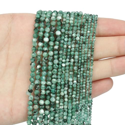 2 3 4,0 mm facettierte runde Perlen, Achate, Rosenquarze, Amazonite, natürliche Edelsteine, winzige kleine Rocailles-Perlen zur Schmuckherstellung, DIY-Zubehör, grüner Labradorit, 4,0 mm, ca. 91 2 3 4,0 mm facettierte runde Perlen, Achate, Rosenquarze, Amazonite, natürliche Edelsteine, winzige kleine Rocailles-Perlen zur Schmuckherstellung, DIY-Zubehör, grüner Labradorit, 4,0 mm, ca. 91 von HDJSDB