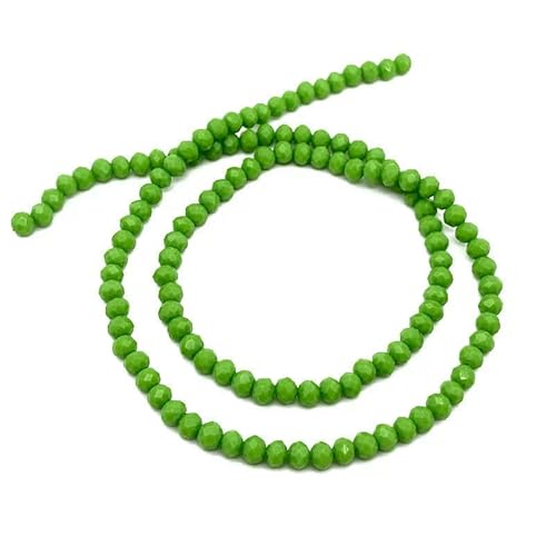 2 3 4 6 8 mm österreichische Kristallperlen zur Schmuckherstellung, lose Abstandshalter, facettierte Rondell-Glasperlen für Armbänder, DIY-Zubehör – Olivgrün – C194 – 8 mm (ca. 68 Stück) von HDJSDB