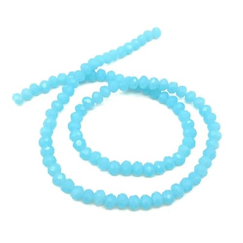 2 3 4 6 8 mm österreichische Kristallperlen zur Schmuckherstellung, lose Abstandshalter, facettierte Rondell-Glasperlen für Armbänder, DIY-Zubehör – hellblau – C177 – 8 mm (ca. 68 Stück) von HDJSDB