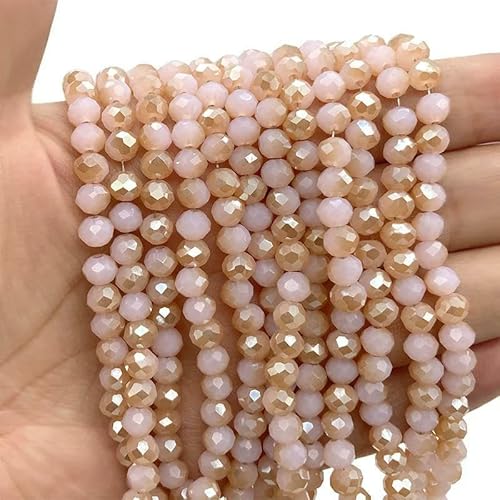 2 3 4 6 8 mm österreichische facettierte Kristallperlen, Rondelle, lose Abstandshalter, Armbänder, Ohrringe, DIY-Glasperlen zur Schmuckherstellung, c108, 4,0 mm (ca. 125 Stück) von HDJSDB