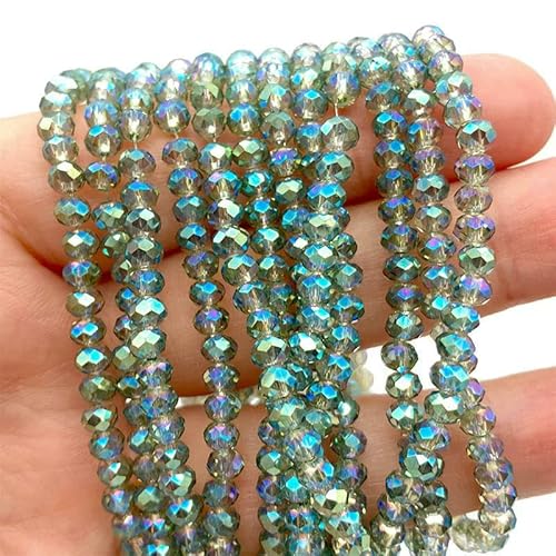 2 3 4 6 8 mm österreichische facettierte Kristallperlen, Rondelle, lose Abstandshalter, Armbänder, Ohrringe, DIY-Glasperlen zur Schmuckherstellung, c33, 3,0 mm (ca. 125 Stück) von HDJSDB
