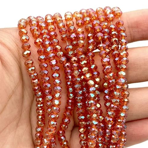 2 3 4 6 8 mm österreichische facettierte Kristallperlen, Rondelle, lose Abstandshalter, Armbänder, Ohrringe, DIY-Glasperlen zur Schmuckherstellung, c38, 3,0 mm (ca. 125 Stück) von HDJSDB