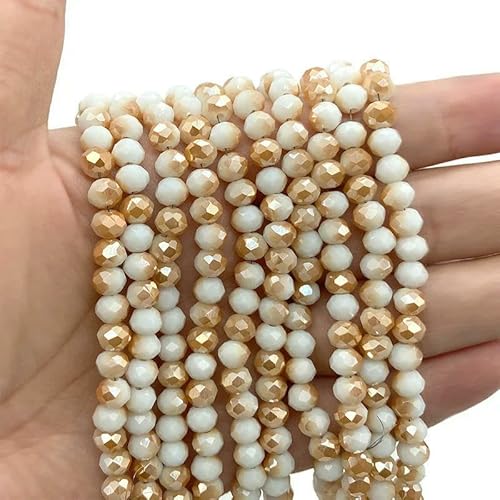 2 3 4 6 8 mm österreichische facettierte Kristallperlen, Rondelle, lose Abstandshalter, Armbänder, Ohrringe, DIY-Glasperlen zur Schmuckherstellung, c85, 4,0 mm (ca. 125 Stück) von HDJSDB