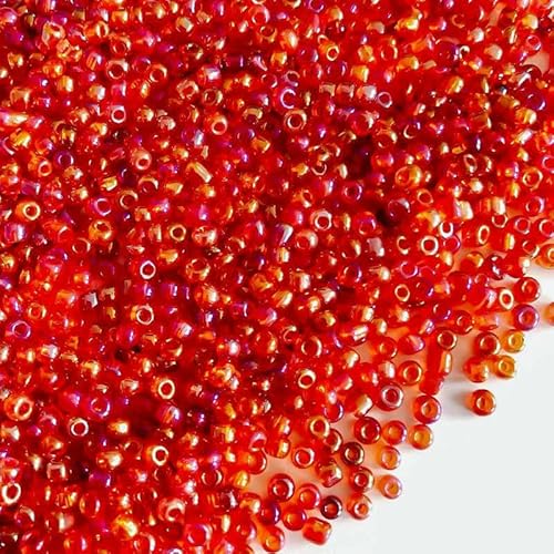 2 mm, 3,0 mm, 4,0 mm, lose Glasperlen, kleine Anhänger, DIY-Bastelperlen für Armbänder, Schmuckherstellung, Zubehör für Halsketten, 13–2 mm, 1000 Stück von HDJSDB