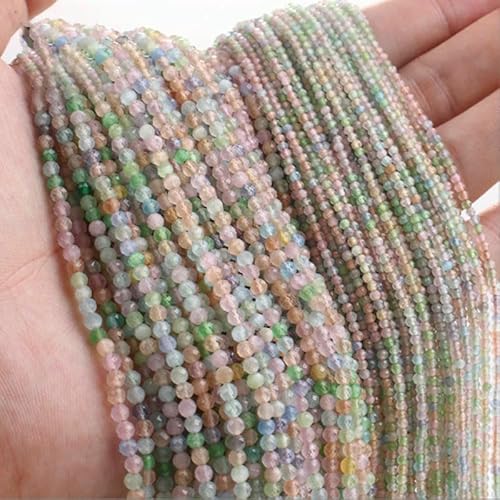 2 mm 3,0 mm Katzenaugen-Kristallperlen, facettierte lose Glasperlen zur Schmuckherstellung, Armband, DIY-Zubehör, 5 Stränge/Los, Mix, 3,0 mm (ca. 575 Stück) von HDJSDB