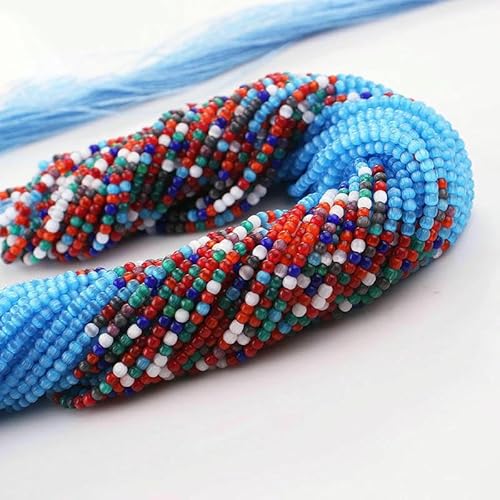 2 mm Farbverlauf-Katzenaugenperlen, 10 Stränge/Los, kleine runde lose Kristallperlen zur Herstellung von Armbändern, DIY-Zubehör, Seeblau H-2 mm (1800 Stück) von HDJSDB