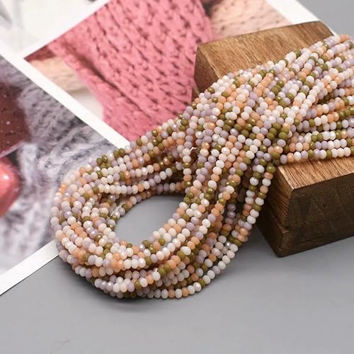 2 mm Rondell Österreichische facettierte Kristallperlen Dreieckige runde Glasperlen Lose Abstandshalter für Schmuckherstellung DIY-16 2 mm ca. 162 Stück_a von HDJSDB