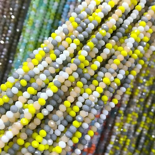 2 mm Rondell-Perlen aus Österreich, facettierte Kristallperlen, dreieckig, rund, lose Abstandsperlen aus Glas für die Schmuckherstellung, DIY-12, 2 mm, ca. 162 Stück 2 mm Rondell-Perlen aus Österreich, facettierte Kristallperlen, dreieckig, rund, lose Abstandsperlen aus Glas für die Schmuckherstellung, DIY-12, 2 mm, ca. 162 Stück von HDJSDB