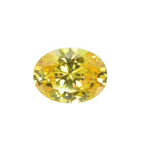 2 x 3,0 mm ~ 13 x 18 mm 5A CZ, ovale Form, Größe, synthetische Edelsteine, lose Zirkonia für Schmuck – Goldgelb – 12 x 14,0 mm (10 Stück) von HDJSDB