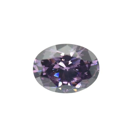 2 x 3,0 mm ~ 13 x 18 mm 5A CZ Ovalschliff Form Größe Synthetische Edelsteine Lose Zirkonia für Schmuck -Amethyst-4 x 6 mm (20 Stück) von HDJSDB