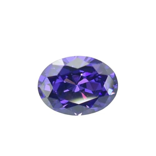 2 x 3,0 mm ~ 13 x 18 mm 5A CZ Ovalschliffform Größe Synthetische Edelsteine Lose Zirkonia für Schmuck - Violett - 12 x 14,0 mm (10 Stück) von HDJSDB