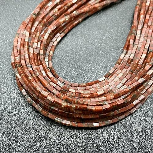2 x 4,0 mm Natursteinperlen, rechteckiger Würfel, Tigerauge, Labradorit, Lapislazuli, Quarz, lose Perlen zur Schmuckherstellung, DIY-Zubehör, roter Stein, 2 x 4,0 mm, ca. 40 Stück 2 x 4,0 mm Natursteinperlen, rechteckiger Würfel, Tigerauge, Labradorit, Lapislazuli, Quarz, lose Perlen zur Schmuckherstellung, DIY-Zubehör, roter Stein, 2 x 4,0 mm, ca. 40 Stück von HDJSDB