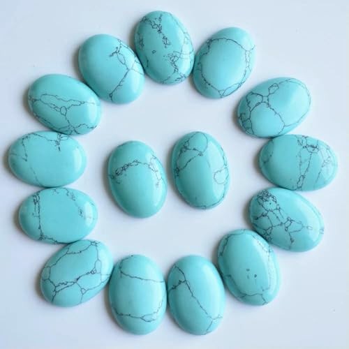 20 teile/los 18x25mm naturstein gemischt Oval CAB teardrop perlen für schmuck machen-blau türkis von HDJSDB