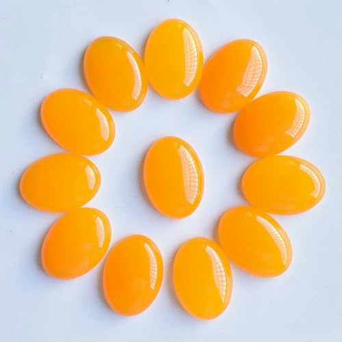 20 teile/los 18x25mm naturstein gemischt Oval CAB teardrop perlen für schmuck machen-gelb achat von HDJSDB