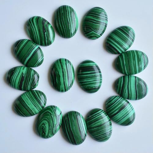 20 teile/los 18x25mm naturstein gemischt Oval CAB teardrop perlen für schmuck machen-malachit von HDJSDB