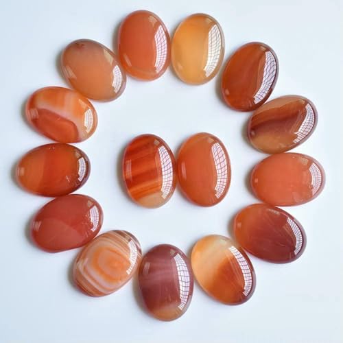 20 teile/los 18x25mm naturstein gemischt Oval CAB teardrop perlen für schmuck machen-natürliche rote onyx von HDJSDB