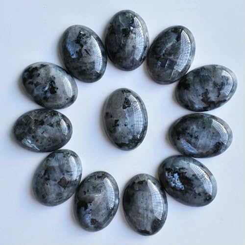 20 teile/los 18x25mm naturstein gemischt Oval CAB teardrop perlen für schmuck machen-schwarz ShimmerStone von HDJSDB