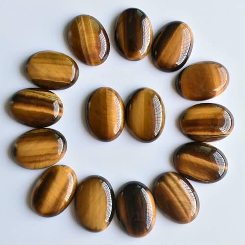 20 teile/los 18x25mm naturstein gemischt Oval CAB teardrop perlen für schmuck machen-tiger auge stein von HDJSDB