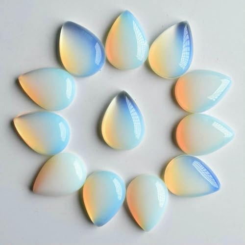 20 teile/los 25x18x6mm verschiedene naturstein tropfen CAB perlen für DIY schmuck zubehör-opal stein von HDJSDB
