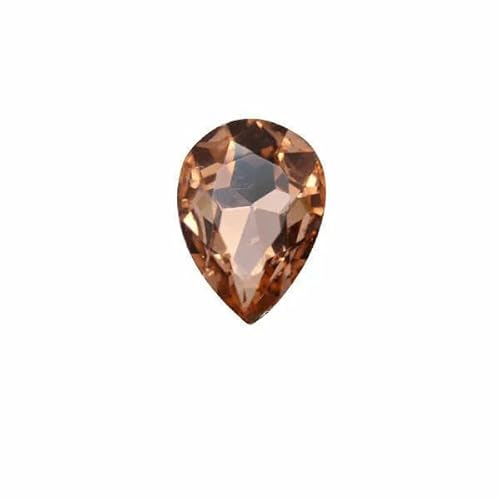 24 Farben Tropfenförmige Glaskristall-Strasssteine mit Spitze auf der Rückseite, Schmuckherstellung, Nagelkunst-Dekoration, Halskette, Brosche, Reparaturperlen, Pfirsich, 13 x 18 mm, 12 Stück 24 Farben Tropfenförmige Glaskristall-Strasssteine mit Spitze auf der Rückseite, Schmuckherstellung, Nagelkunst-Dekoration, Halskette, Brosche, Reparaturperlen, Pfirsich, 13 x 18 mm, 12 Stück von HDJSDB