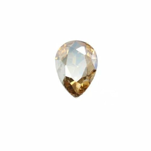 24 Farben Tropfenförmige Glaskristall-Strasssteine mit Spitze auf der Rückseite, Schmuckherstellung, Nagelkunst-Dekoration, Halskette, Brosche, Reparaturperlen – Gold-Champagner – 6 x 8 mm, 20 Stü von HDJSDB
