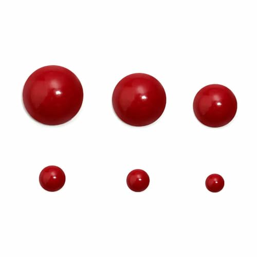 3/4/5/6/7/8/10/12 mm rote Korallen-Cabochon-Perlen, runde Form, Cabochon-Perlen zur Schmuckherstellung, DIY-Ohrring, handgefertigtes Zubehör, Rot, 8 mm, 5 Stück 3/4/5/6/7/8/10/12 mm rote Korallen-Cabochon-Perlen, runde Form, Cabochon-Perlen zur Schmuckherstellung, DIY-Ohrring, handgefertigtes Zubehör, Rot, 8 mm, 5 Stück von HDJSDB