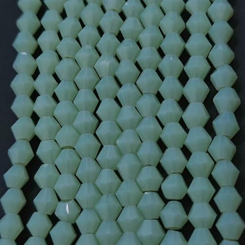 3 4 6 mm facettierte Doppelkegel-Glasperlen, tschechische Kristalle, lose Abstandsperlen für die Schmuckherstellung, DIY-Armband, Halskettenzubehör, JZ025, 3,0 mm (120 Stück) von HDJSDB
