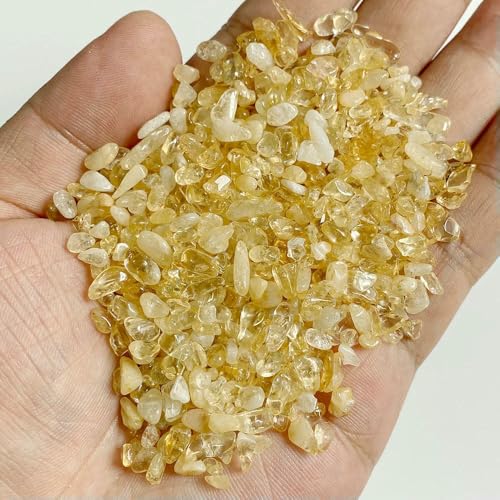 3–5 mm natürlicher Kristallquarz-Steinkies, Reiki-Heilung, getrommelte Achate, Tigerauge, Türkis, verkrustete Edelsteinsplitter für die Dekoration von Heimaquarien, Citrin, 100 g 3–5 mm natürlicher Kristallquarz-Steinkies, Reiki-Heilung, getrommelte Achate, Tigerauge, Türkis, verkrustete Edelsteinsplitter für die Dekoration von Heimaquarien, Citrin, 100 g von HDJSDB