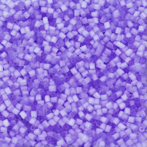 3600 Stück/Los Röhrenförmige Katzenaugen-Rocailles, Glasperlen, lose Perlen für die Schmuckherstellung, DIY-Halsketten, Armbandzubehör, lila, 1,8 x 0,5 mm 3600 Stück/Los Röhrenförmige Katzenaugen-Rocailles, Glasperlen, lose Perlen für die Schmuckherstellung, DIY-Halsketten, Armbandzubehör, lila, 1,8 x 0,5 mm von HDJSDB