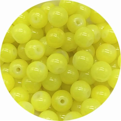 4,0 mm 6 mm 8 mm 10 mm Glasperlen, runde Form, lose Abstandsperlen zur Schmuckherstellung, DIY-Charms, Armband, Halskette, Zubehör, 35–6 mm, 50 Stück von HDJSDB