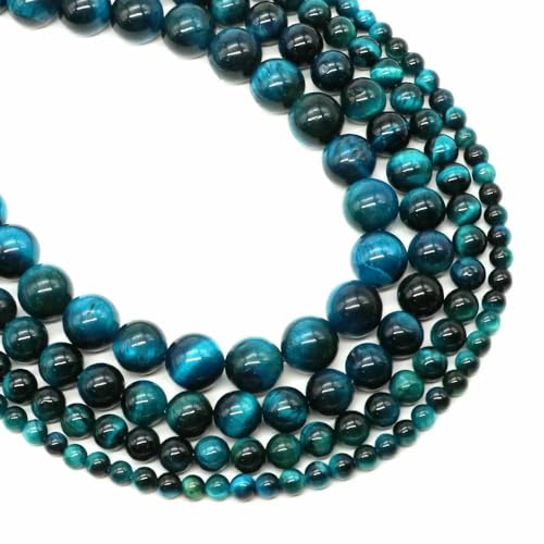 4/6/8/10 mm Tigerauge-Perlen, Naturstein, Heilkristall, Quarz, rund, lose Abstandsperlen zur Schmuckherstellung, DIY-Armband, Halskette – Blaues Tigerauge – 6 mm, 56–65 Stück 4/6/8/10 mm Tigerauge-Perlen, Naturstein, Heilkristall, Quarz, rund, lose Abstandsperlen zur Schmuckherstellung, DIY-Armband, Halskette – Blaues Tigerauge – 6 mm, 56–65 Stück von HDJSDB