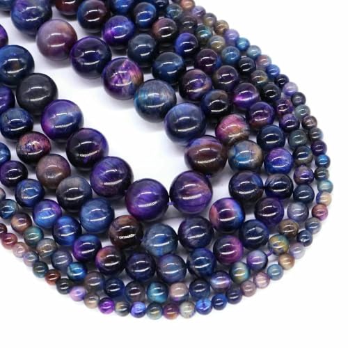4/6/8/10 mm Tigerauge-Perlen, Naturstein, Heilkristall, Quarz, rund, lose Abstandsperlen zur Schmuckherstellung, DIY-Armband, Halskette – Himmelfarben, Tigerauge, 10 mm, 35–39 Stück 4/6/8/10 mm Tigerauge-Perlen, Naturstein, Heilkristall, Quarz, rund, lose Abstandsperlen zur Schmuckherstellung, DIY-Armband, Halskette – Himmelfarben, Tigerauge, 10 mm, 35–39 Stück von HDJSDB