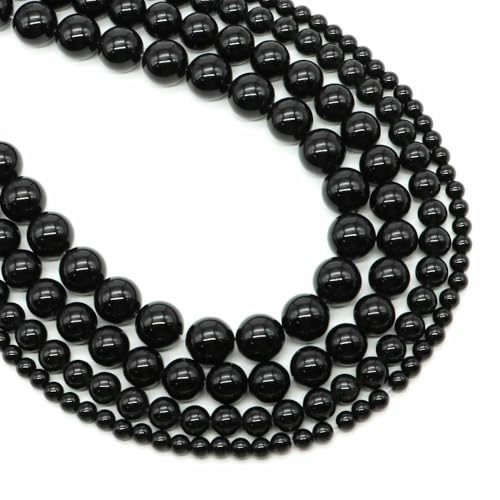 4/6/8/10 mm Tigerauge-Perlen, Naturstein, Heilkristall, Quarz, rund, lose Abstandsperlen zur Schmuckherstellung, DIY-Armband, Halskette – Schwarzer Obsidian – 10 mm, 35–39 Stück 4/6/8/10 mm Tigerauge-Perlen, Naturstein, Heilkristall, Quarz, rund, lose Abstandsperlen zur Schmuckherstellung, DIY-Armband, Halskette – Schwarzer Obsidian – 10 mm, 35–39 Stück von HDJSDB