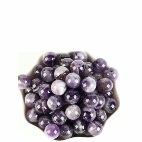 4–12 mm Natursteinperlen, Lava, Amethyst, Tigerauge, Quarz, Achate, runde lose Perlen zur Schmuckherstellung, DIY-Armbandzubehör, DreamPurpleAmethyst, 12 mm, 29–30 Stück 4–12 mm Natursteinperlen, Lava, Amethyst, Tigerauge, Quarz, Achate, runde lose Perlen zur Schmuckherstellung, DIY-Armbandzubehör, DreamPurpleAmethyst, 12 mm, 29–30 Stück von HDJSDB