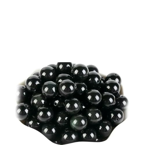 4–12 mm Natursteinperlen, Lava, Amethyst, Tigerauge, Quarz, Achate, runde lose Perlen zur Schmuckherstellung, DIY-Armbandzubehör, Schwarzer Obsidian, 6 mm, 58–60 Stück 4–12 mm Natursteinperlen, Lava, Amethyst, Tigerauge, Quarz, Achate, runde lose Perlen zur Schmuckherstellung, DIY-Armbandzubehör, Schwarzer Obsidian, 6 mm, 58–60 Stück von HDJSDB