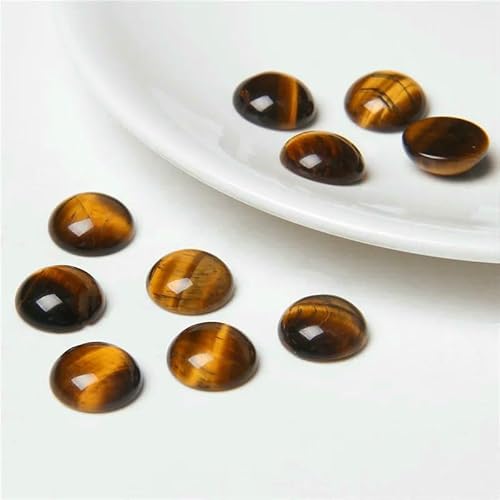 4–14,0 mm, 10 Stück/Los, runde Naturstein-Cabochon-Perlen, lose Edelstein-Cabochon, DIY-Ringanhänger, Halskettenzubehör, Handarbeiten, 8, Tigerauge, 12 mm 4–14,0 mm, 10 Stück/Los, runde Naturstein-Cabochon-Perlen, lose Edelstein-Cabochon, DIY-Ringanhänger, Halskettenzubehör, Handarbeiten, 8, Tigerauge, 12 mm von HDJSDB