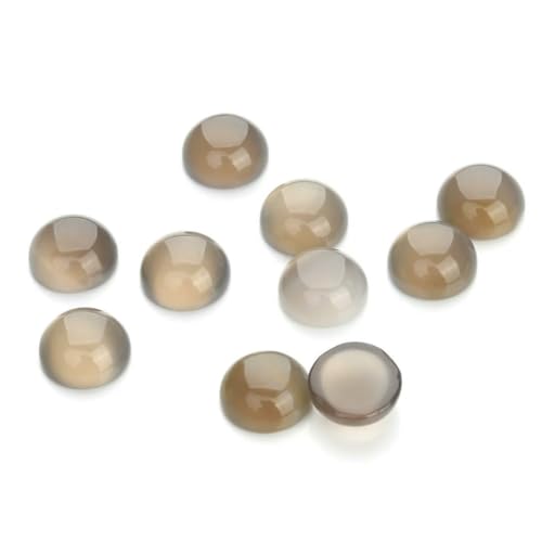 4–25 mm Amethyst-Natursteinperlen, runde Onyx-Cabochons, lose Perlen, DIY-Ring, Ohrring, Armband, Schmuckherstellung, Grauer Achat 4013, 6 mm x 10 Stück 4–25 mm Amethyst-Natursteinperlen, runde Onyx-Cabochons, lose Perlen, DIY-Ring, Ohrring, Armband, Schmuckherstellung, Grauer Achat 4013, 6 mm x 10 Stück von HDJSDB