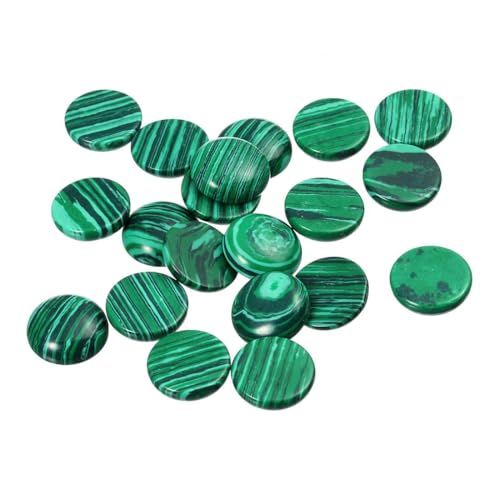4–25 mm Amethyst-Natursteinperlen, runde Onyx-Cabochons, lose Perlen, DIY-Ring, Ohrring, Armband, Schmuckherstellung, Malachit 4014, 25 mm x 5 Stück 4–25 mm Amethyst-Natursteinperlen, runde Onyx-Cabochons, lose Perlen, DIY-Ring, Ohrring, Armband, Schmuckherstellung, Malachit 4014, 25 mm x 5 Stück von HDJSDB